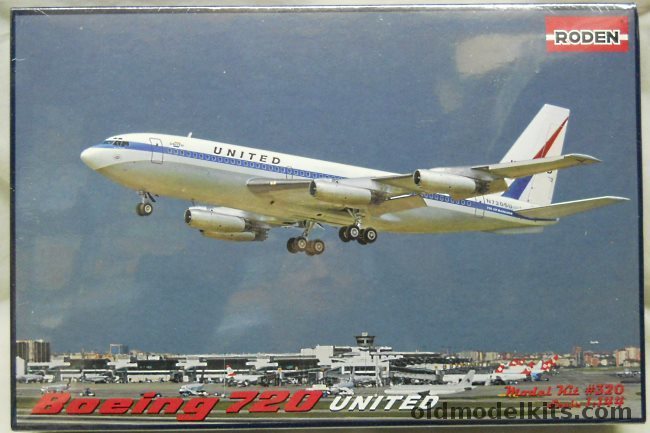 Roden 1/144 Boeing 720 United Air Lines, 320 plastic model kit
